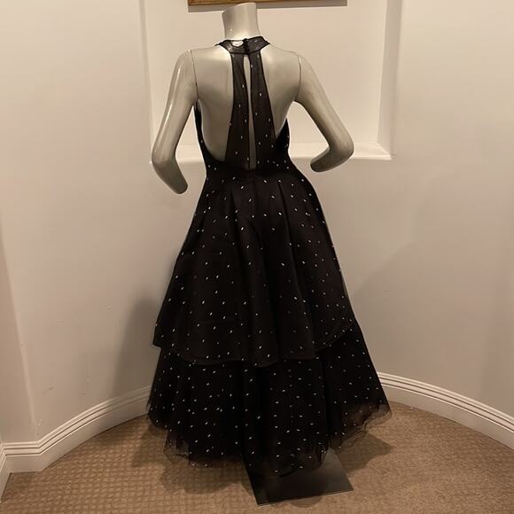 Vintage 1980's Jean -Louis Scherrer Haute Couture Black Gown Dress Size FR 42 - Picture 4 of 16